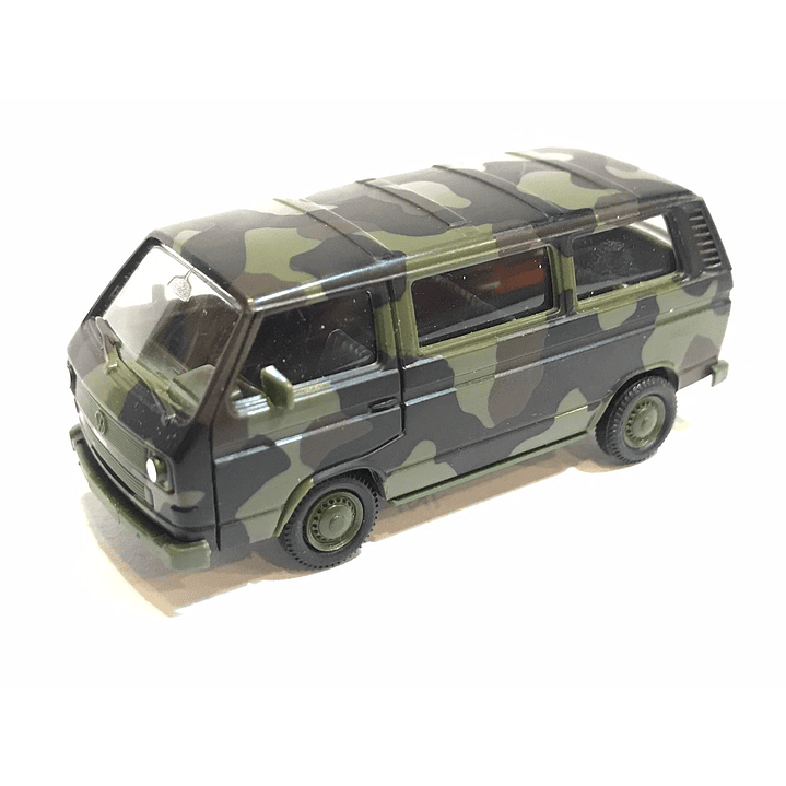 No Nuevo Microbus Volkswagen T3 Militar con camuflaje 1/87 1