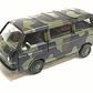 No Nuevo Microbus Volkswagen T3 Militar con camuflaje 1/87 - Miniatura 1