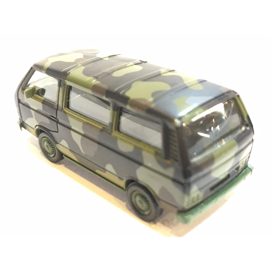 No Nuevo Microbus Volkswagen T3 Militar con camuflaje 1/87 2
