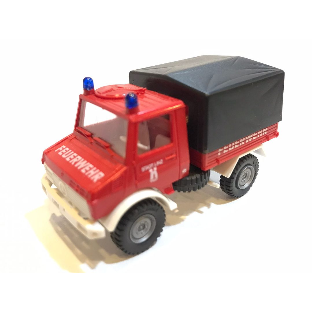 Carro Colección  No Nuevo Unimog De Bomberos 1/87 ho 1