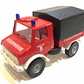 Carro Colección  No Nuevo Unimog De Bomberos 1/87 ho - Miniatura 1