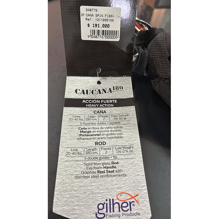  Caña Spin Fibra Caucana I 1.80 2