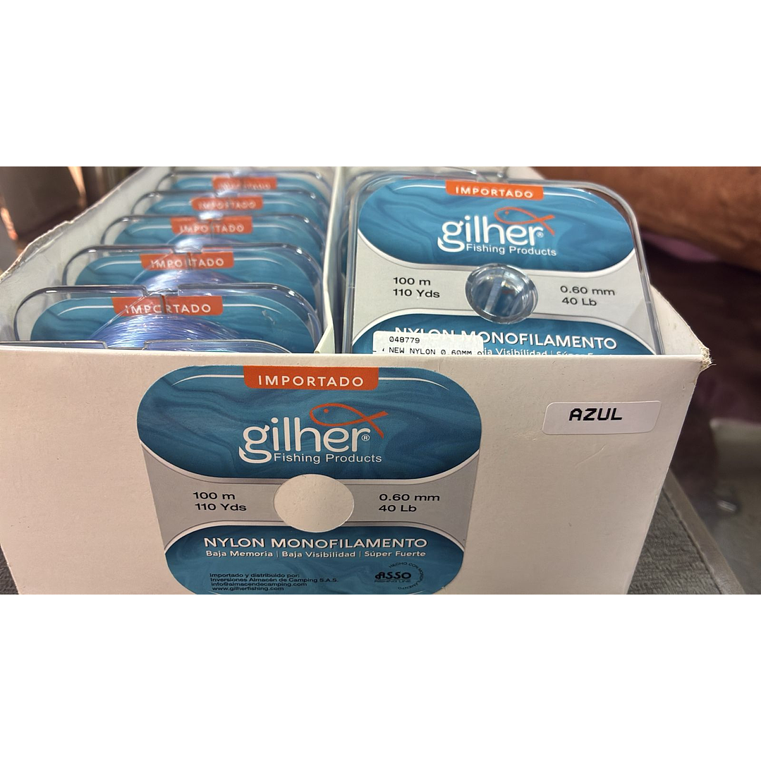  New Nylon 0.60Mm Azul 40Lb 110Yds 1