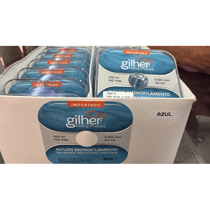  New Nylon 0.60Mm Azul 40Lb 110Yds 1