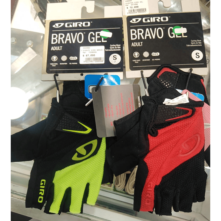 Guante Giro Bravo Gel Blk S 2