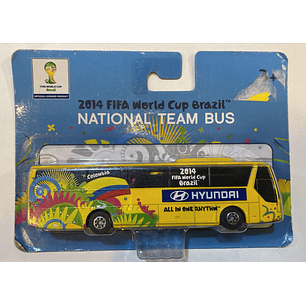 Carro Colección  autobus Hyundai Selección Colombia mundial de Brazil 2014 H0 1/87