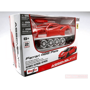 Vehículo para Armar Ensamble Ferrari 488 Pista 1/24