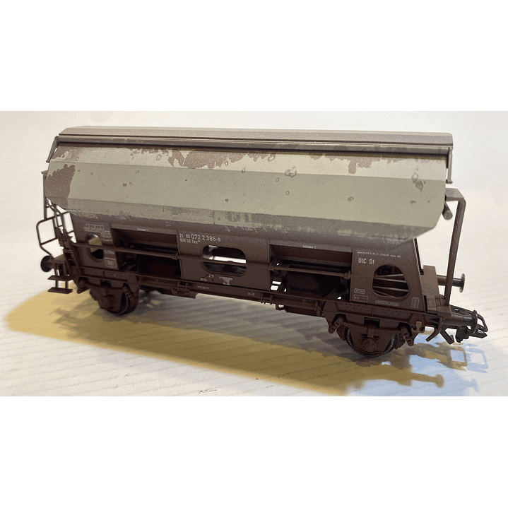 Tren Eléctrico No Nuevo vagon minero con techo abatible H0 1/87 3