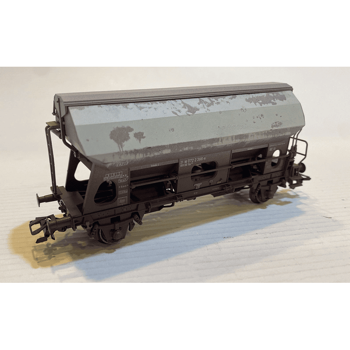 Tren Eléctrico No Nuevo vagon minero con techo abatible H0 1/87 4