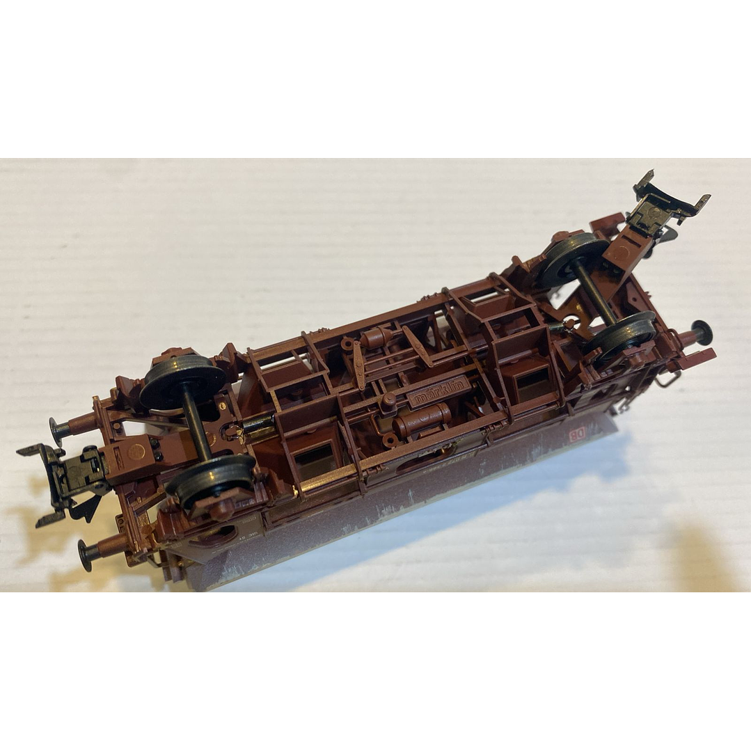 Tren Eléctrico No Nuevo vagon minero con techo abatible H0 1/87 5