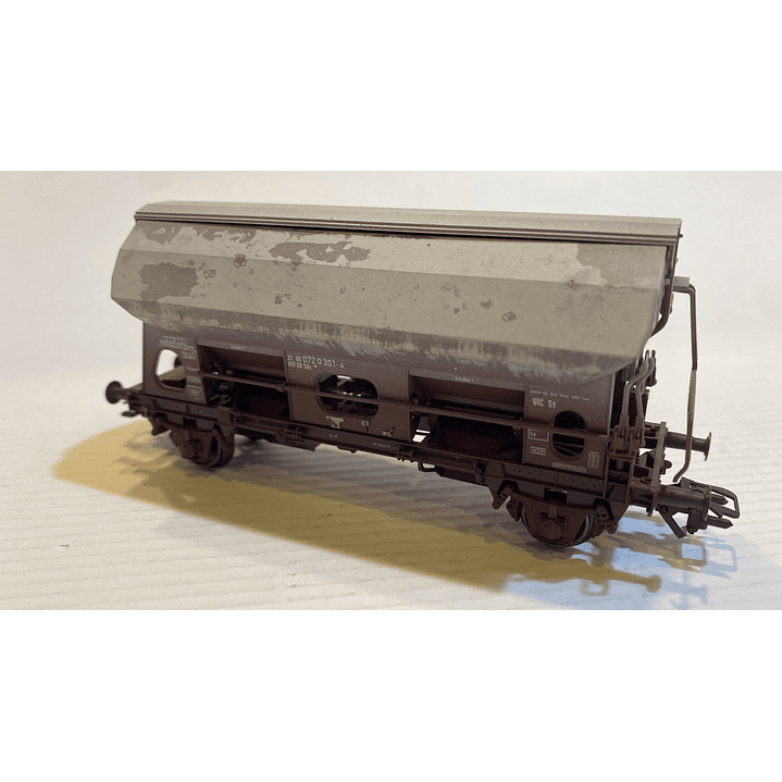 Tren Eléctrico No Nuevo vagon minero con techo abatible H0 1/87 6