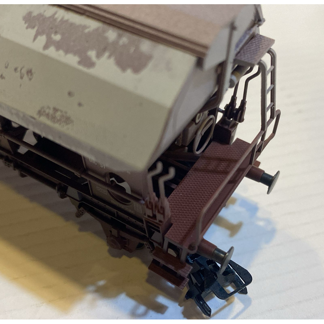 Tren Eléctrico No Nuevo vagon minero con techo abatible H0 1/87 7