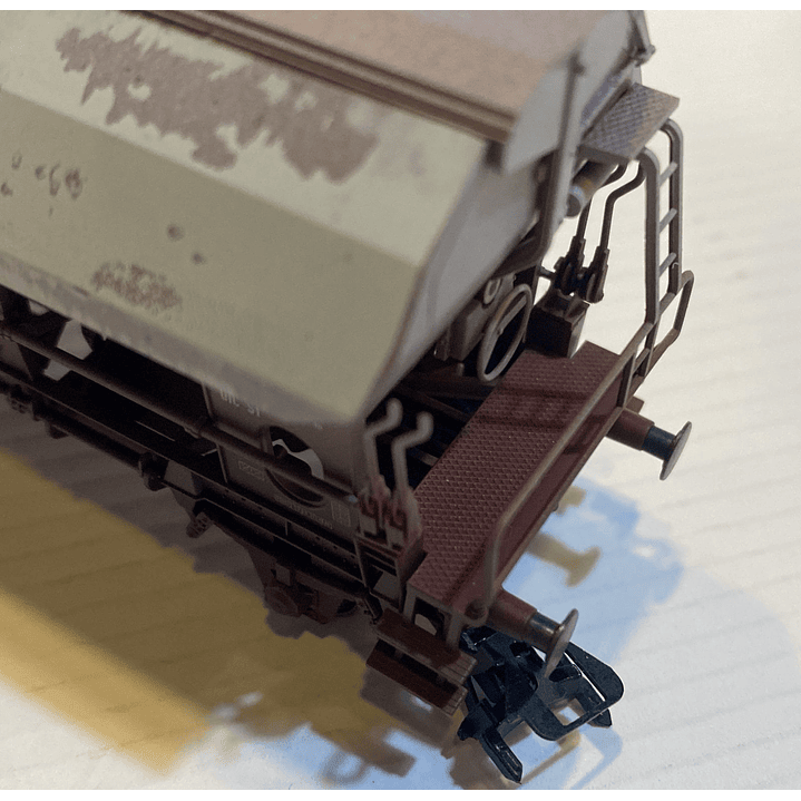 Tren Eléctrico No Nuevo vagon minero con techo abatible H0 1/87 7