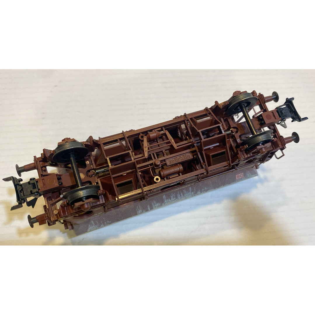 Tren Eléctrico No Nuevo vagon minero con techo abatible H0 1/87 8