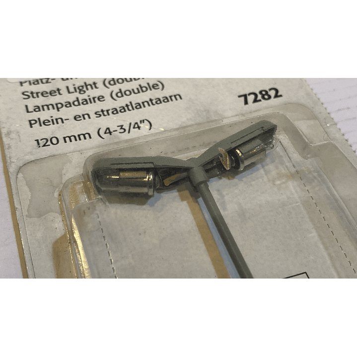 Tren Eléctrico No Nuevo lampara de calle doble con base H0 1/87 2