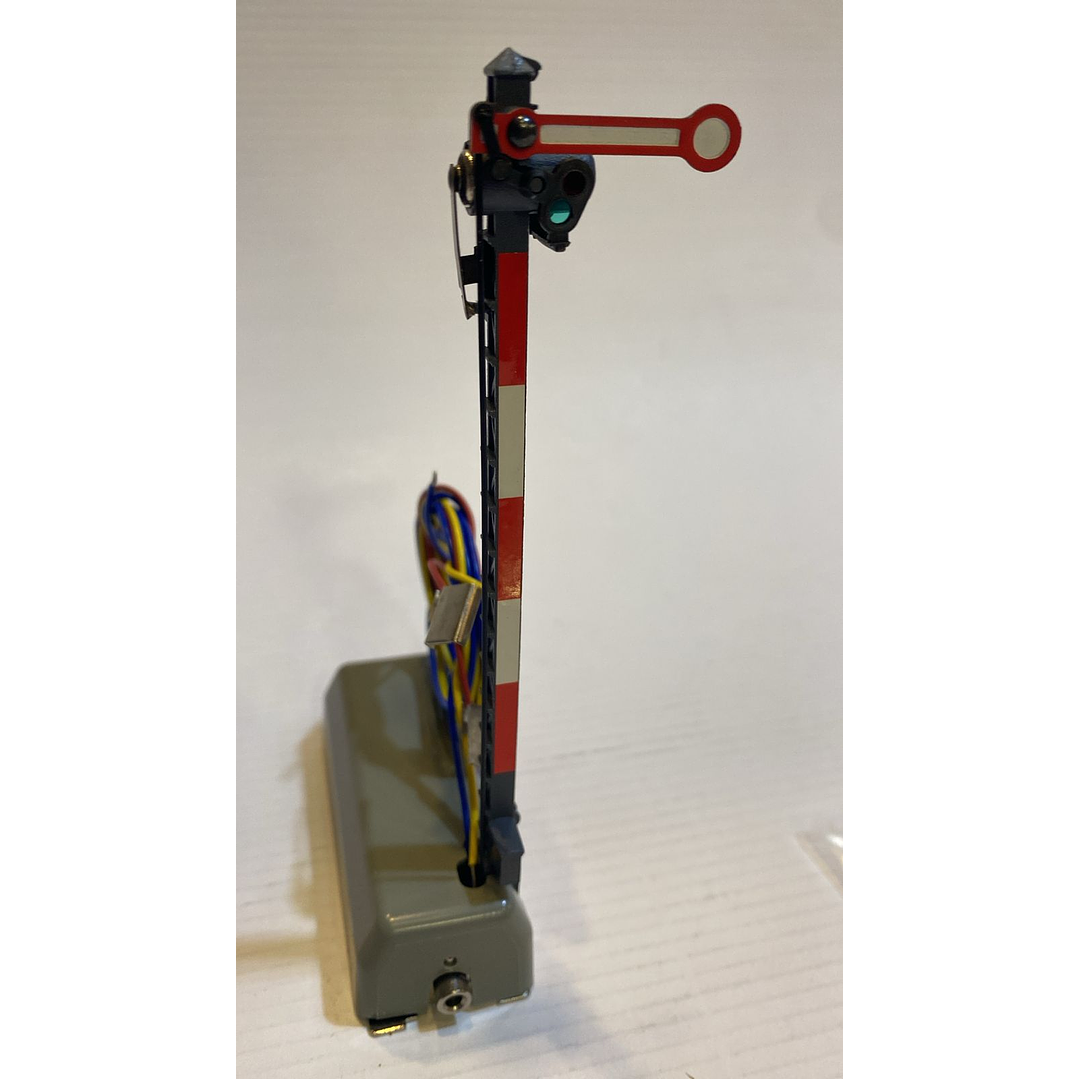 Tren Eléctrico No Nuevo señal ferroviaria de un brazo H0 1/87 2