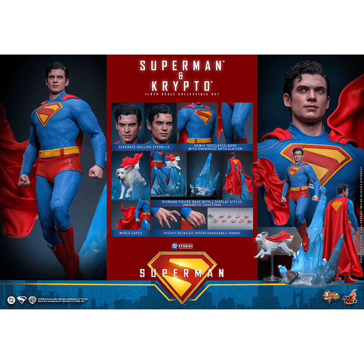 Figura Colección  Superman & Kripto 1/6 2
