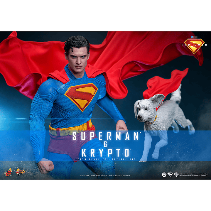 Figura Colección  Superman & Kripto 1/6 1