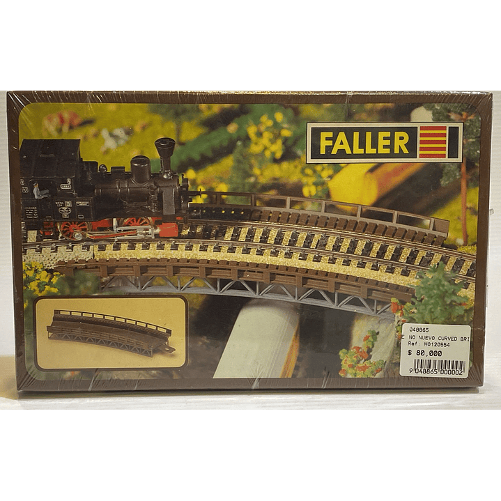 Tren Eléctrico No Nuevo puente curvo H0 1/87 1