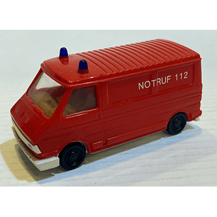 Carro coleccion No nuevo ambulancia de bomberos Ford Transit 1/87 H0