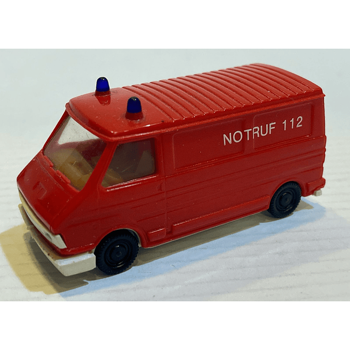 Carro coleccion No nuevo ambulancia de bomberos Ford Transit 1/87 H0 1