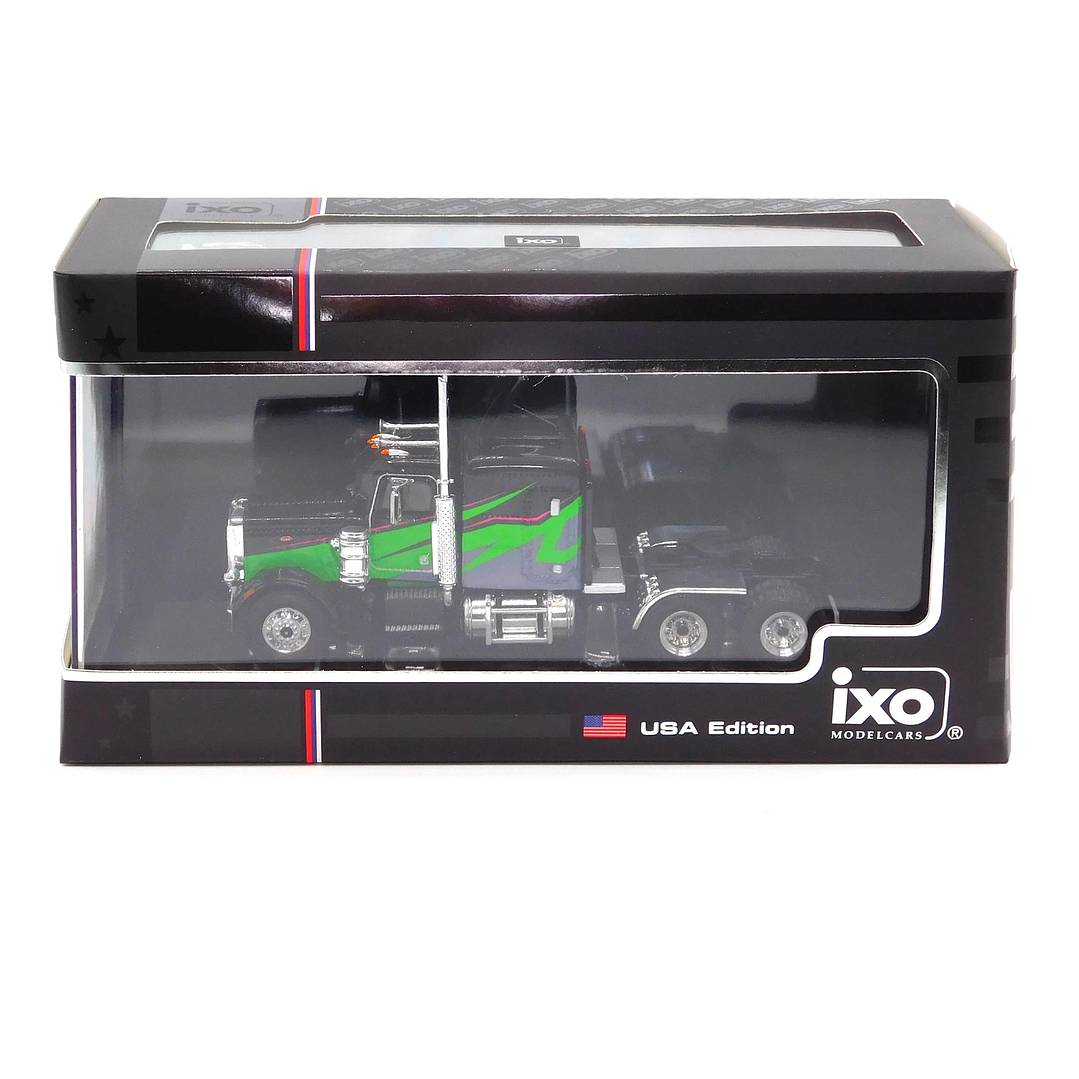 Carro Colección  1973 Peterbilt 359  Negro/Verde1/64 3