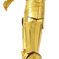 Figura Colección   Star Wars Armado C-3Po Color Metal Earth M - Miniatura 3