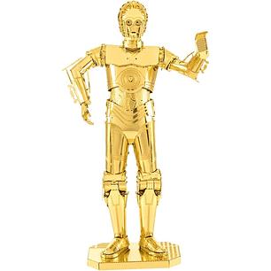 Figura Colección   Star Wars Armado C-3Po Color Metal Earth M