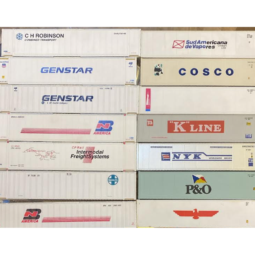 Tren Eléctrico Contenedores Surtidos De 40 Pies 1