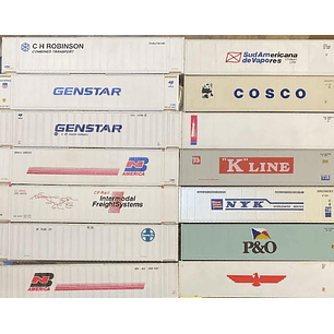 Tren Eléctrico Contenedores Surtidos De 40 Pies