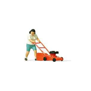 Tren Eléctrico No Nuevo mujer con podadora 1/87 H0