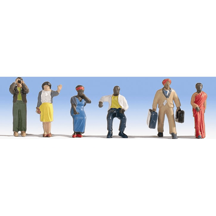 Tren Eléctrico No Nuevo viajeros sentados y de pie 1/87 H0 1