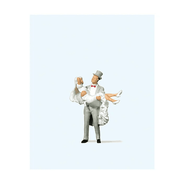 Tren Eléctrico No Nuevo Pareja Recien Casados Ho 1/87 1