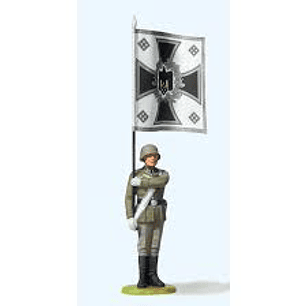 Figura plastica - abanderado aleman 1/25