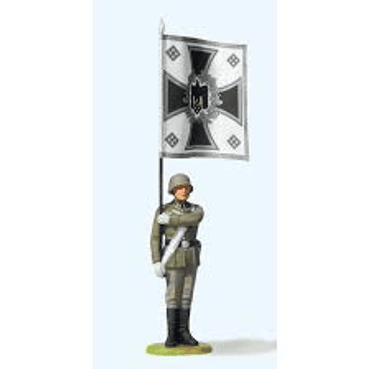 Figura plastica - abanderado aleman 1/25 1