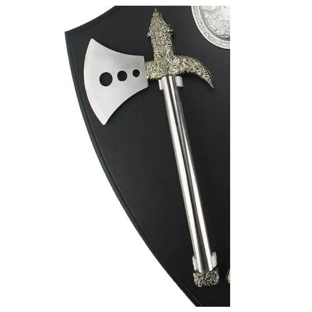  Kit De Hachas Con Escudo Medieval 2