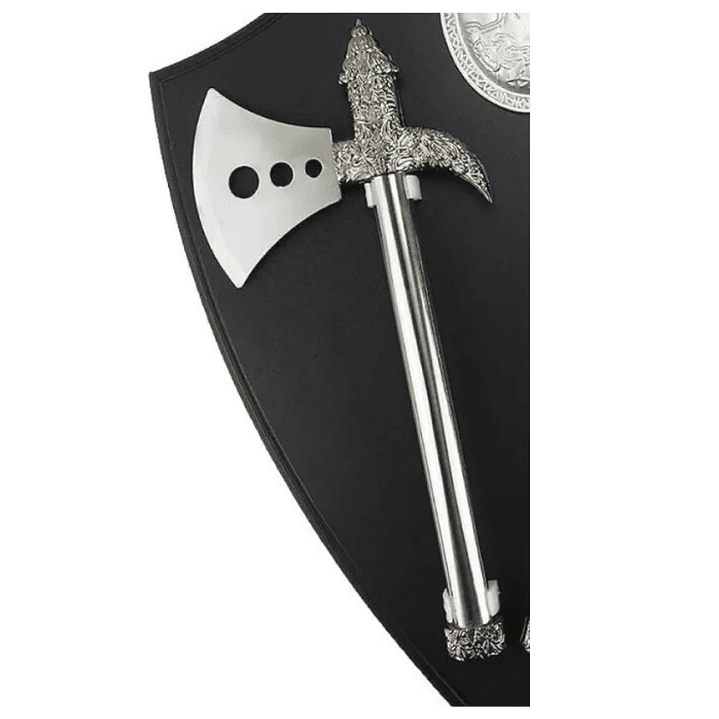  Kit De Hachas Con Escudo Medieval 2