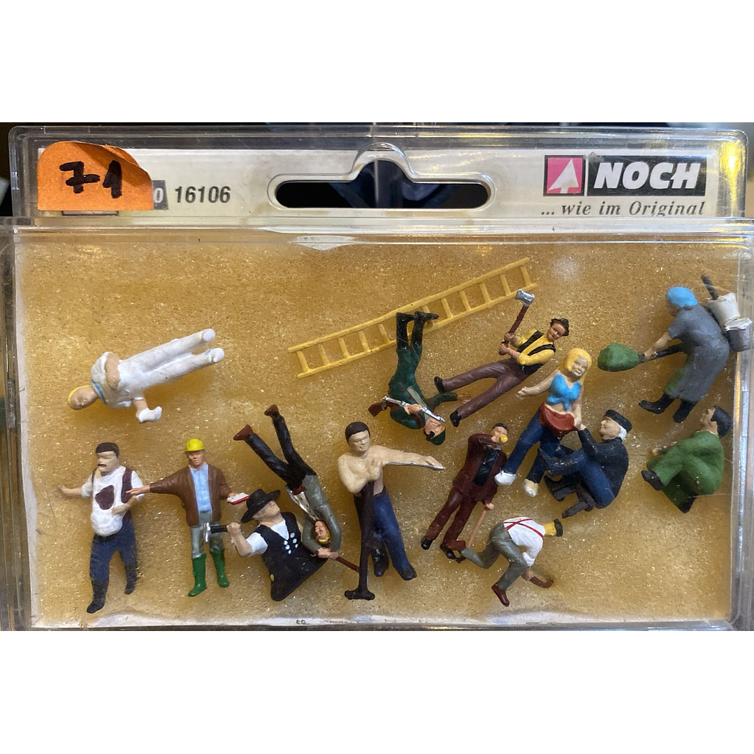 Tren Eléctrico No Nuevo figuras surtidas trabajando H0 1/87 1