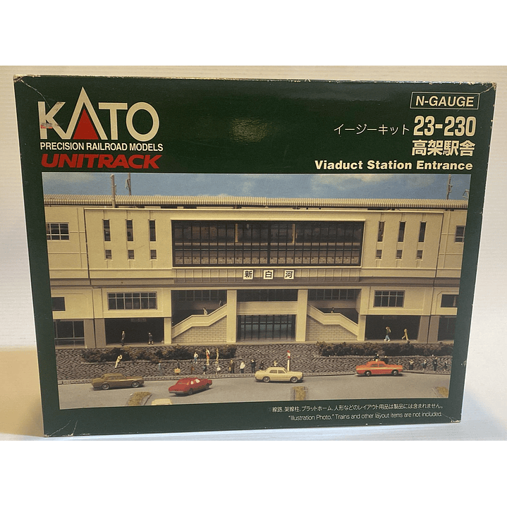 Tren electrico - edificio de entrada para estacion de trenes escala N 1/60  1