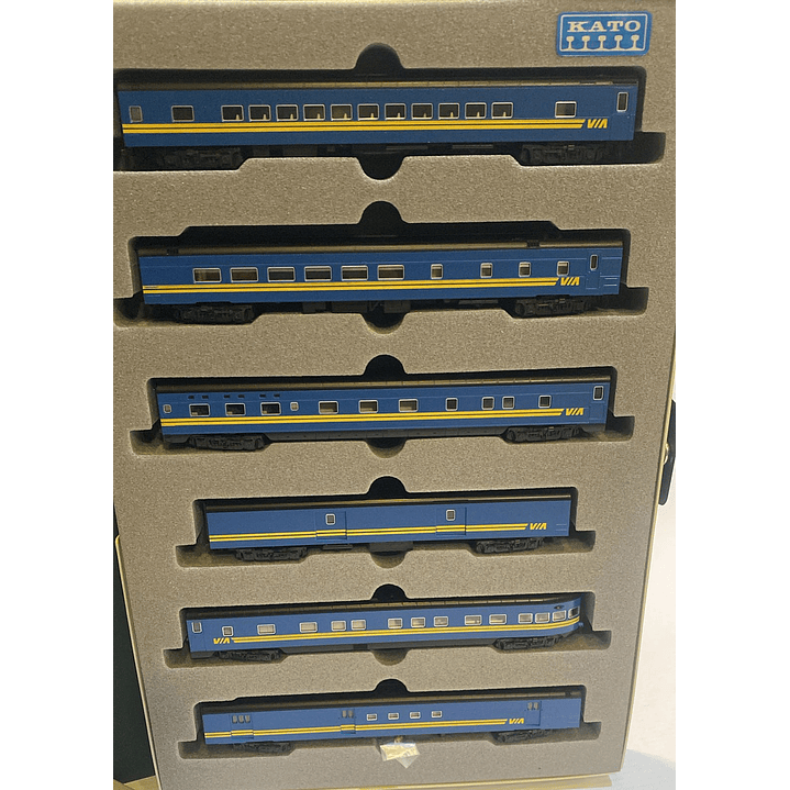 Tren electrico set de tren de pasajeros VIA Rail escala N 1/60 2