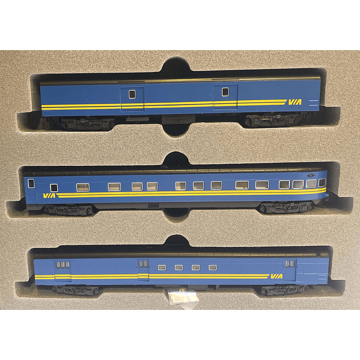 Tren electrico set de tren de pasajeros VIA Rail escala N 1/60 4