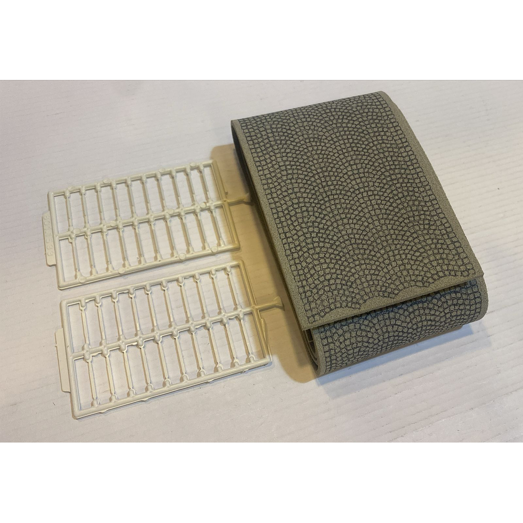 Tren electrico adoquines para escala 1/87 (H0) 1/72 1/64 1