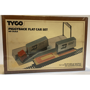 Tren electrico plataforma de carga tipo 