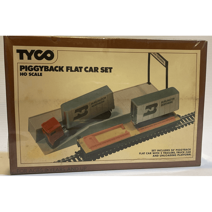 Tren electrico plataforma de carga tipo 