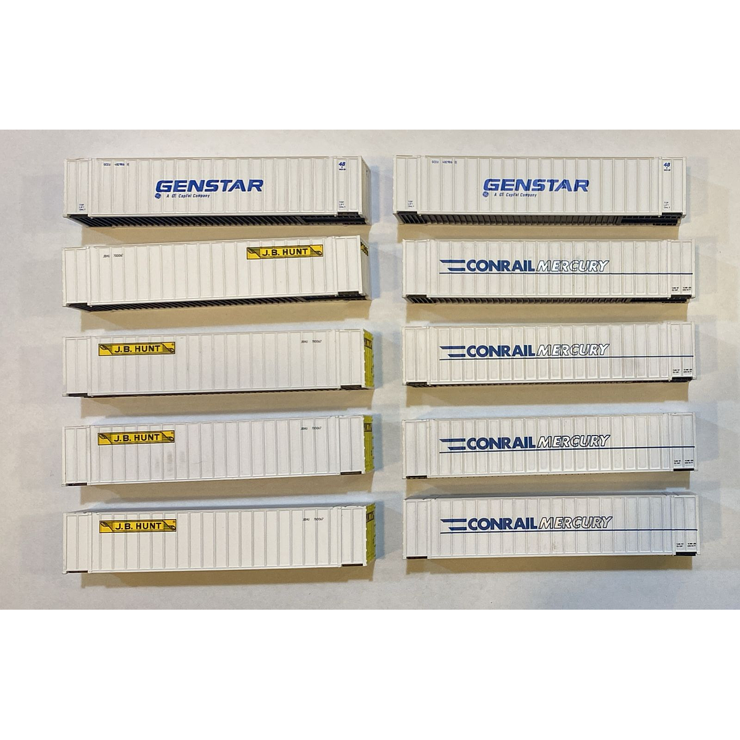 Tren Eléctrico No Nuevo Contenedores de 40 pies escala N 1/160 1