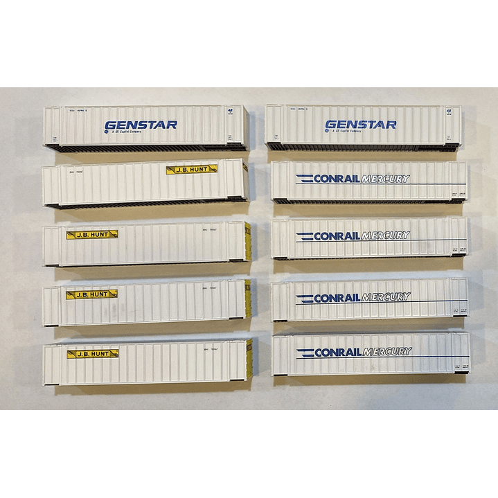 Tren Eléctrico No Nuevo Contenedores de 40 pies escala N 1/160 1