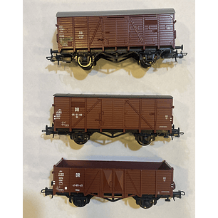 Tren Eléctrico Vagones De Carga europeos H0 1/87