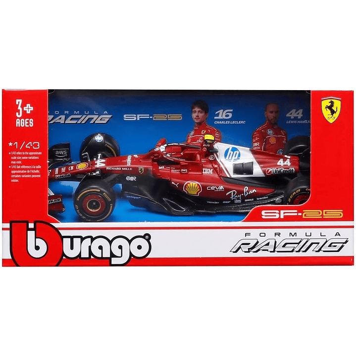 Carro Colección  F1 Ferrari  Sf25 1/43 2