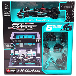 Carro Colección  Set Pit Pass Mercedes 1/43