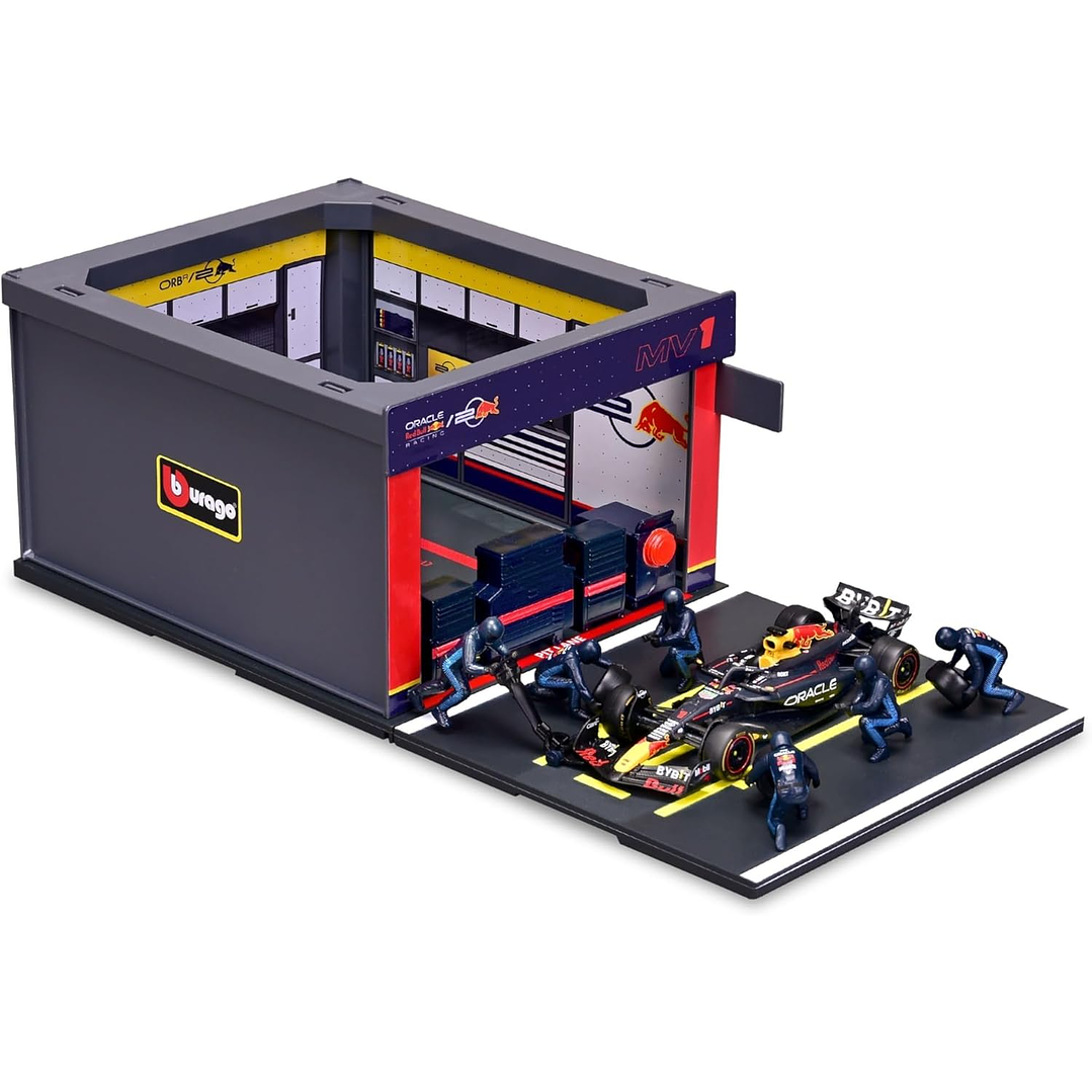 Carro Colección  Set Pit Pass Red Bull 1/43 3